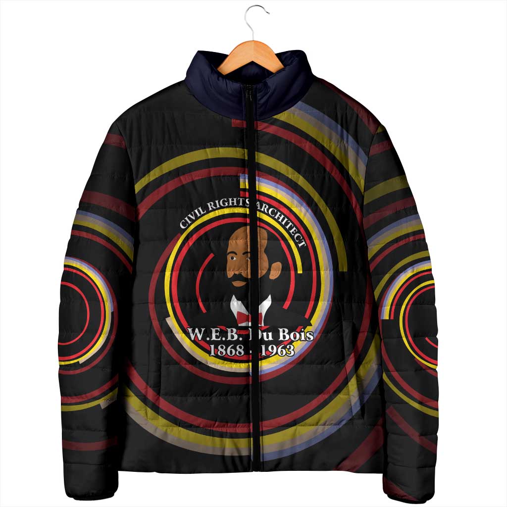 W.E.B. Du Bois Civil Rights Architect Padded Jacket Niagara Movement - NAACP Tribute Design - Wonder Print Shop
