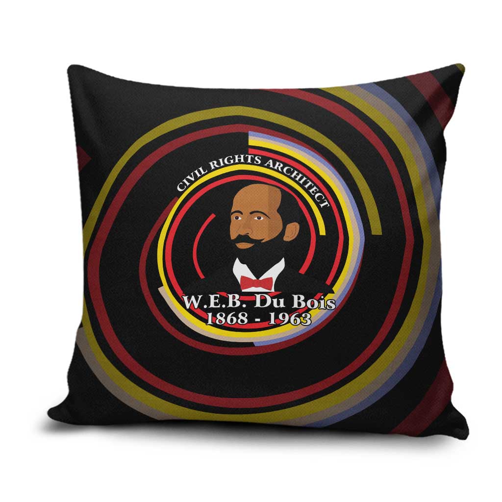 W.E.B. Du Bois Civil Rights Architect Pillow Cover Niagara Movement - NAACP Tribute Design - Wonder Print Shop