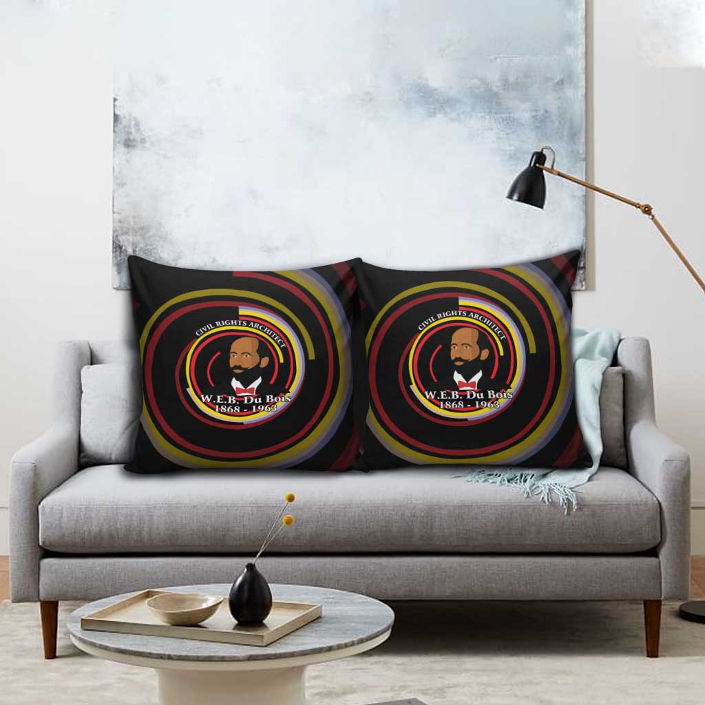 W.E.B. Du Bois Civil Rights Architect Pillow Cover Niagara Movement - NAACP Tribute Design - Wonder Print Shop