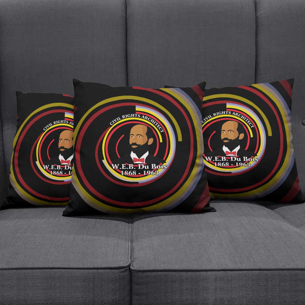W.E.B. Du Bois Civil Rights Architect Pillow Cover Niagara Movement - NAACP Tribute Design - Wonder Print Shop