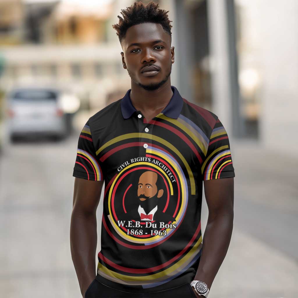 W.E.B. Du Bois Civil Rights Architect Polo Shirt Niagara Movement - NAACP Tribute Design TS04