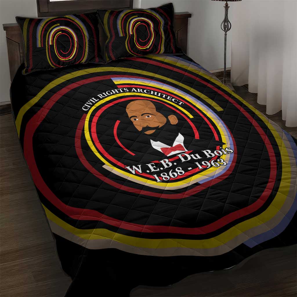 W.E.B. Du Bois Civil Rights Architect Quilt Bed Set Niagara Movement - NAACP Tribute Design - Wonder Print Shop