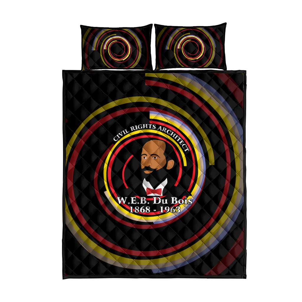 W.E.B. Du Bois Civil Rights Architect Quilt Bed Set Niagara Movement - NAACP Tribute Design - Wonder Print Shop
