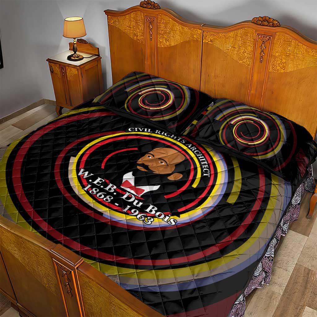 W.E.B. Du Bois Civil Rights Architect Quilt Bed Set Niagara Movement - NAACP Tribute Design - Wonder Print Shop