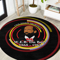 W.E.B. Du Bois Civil Rights Architect Round Carpet Niagara Movement - NAACP Tribute Design - Wonder Print Shop