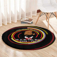 W.E.B. Du Bois Civil Rights Architect Round Carpet Niagara Movement - NAACP Tribute Design - Wonder Print Shop