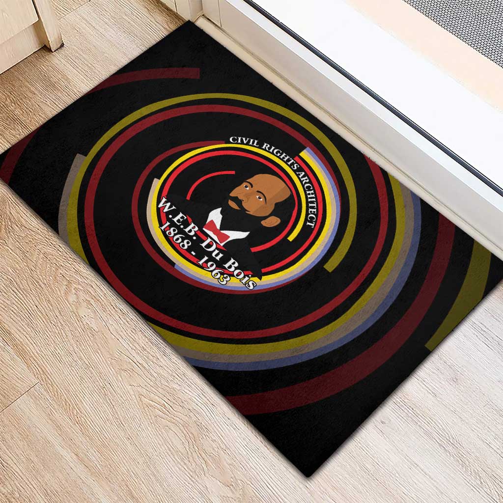 W.E.B. Du Bois Civil Rights Architect Rubber Doormat Niagara Movement - NAACP Tribute Design - Wonder Print Shop
