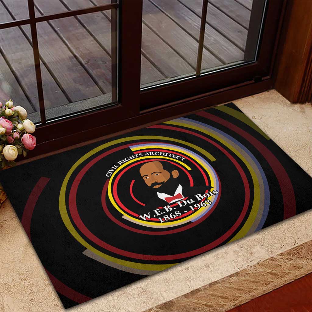 W.E.B. Du Bois Civil Rights Architect Rubber Doormat Niagara Movement - NAACP Tribute Design - Wonder Print Shop