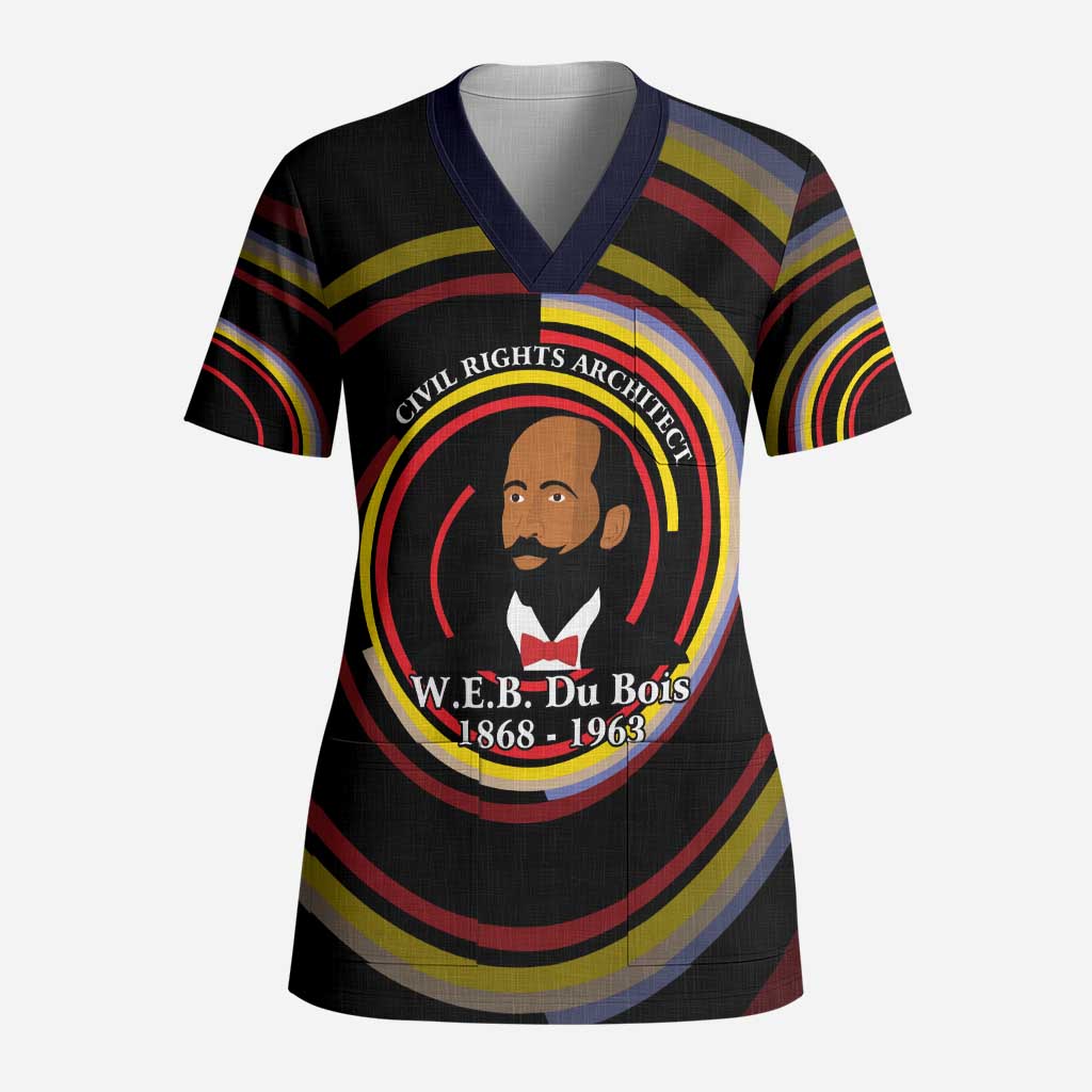 W.E.B. Du Bois Civil Rights Architect Scrub Top Niagara Movement - NAACP Tribute Design - Wonder Print Shop