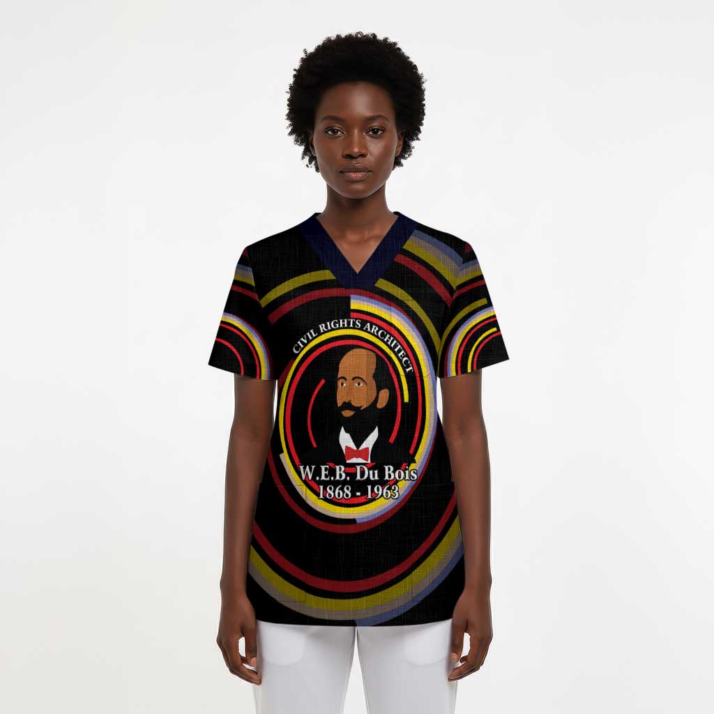 W.E.B. Du Bois Civil Rights Architect Scrub Top Niagara Movement - NAACP Tribute Design - Wonder Print Shop