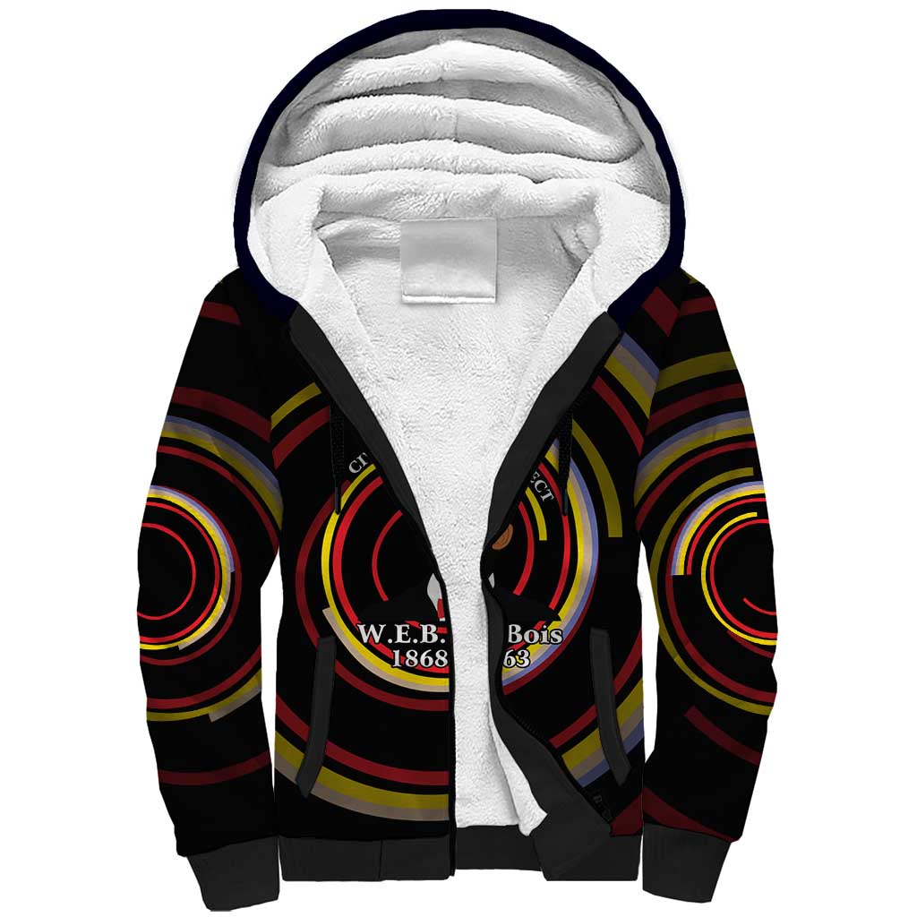 W.E.B. Du Bois Civil Rights Architect Sherpa Hoodie Niagara Movement - NAACP Tribute Design - Wonder Print Shop