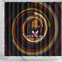 W.E.B. Du Bois Civil Rights Architect Shower Curtain Niagara Movement - NAACP Tribute Design - Wonder Print Shop