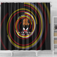 W.E.B. Du Bois Civil Rights Architect Shower Curtain Niagara Movement - NAACP Tribute Design - Wonder Print Shop