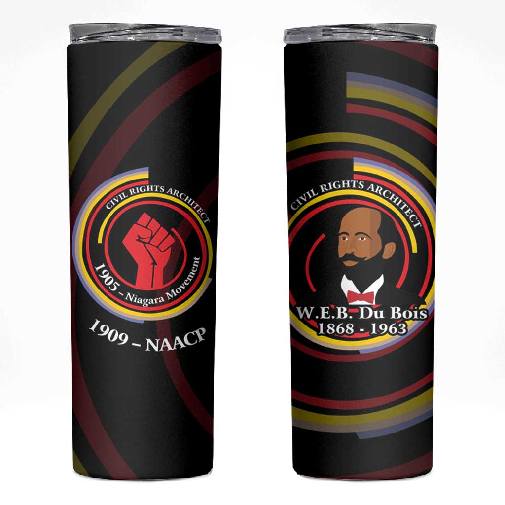 W.E.B. Du Bois Civil Rights Architect Skinny Tumbler Niagara Movement - NAACP Tribute Design - Wonder Print Shop