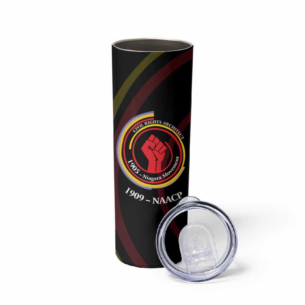 W.E.B. Du Bois Civil Rights Architect Skinny Tumbler Niagara Movement - NAACP Tribute Design - Wonder Print Shop