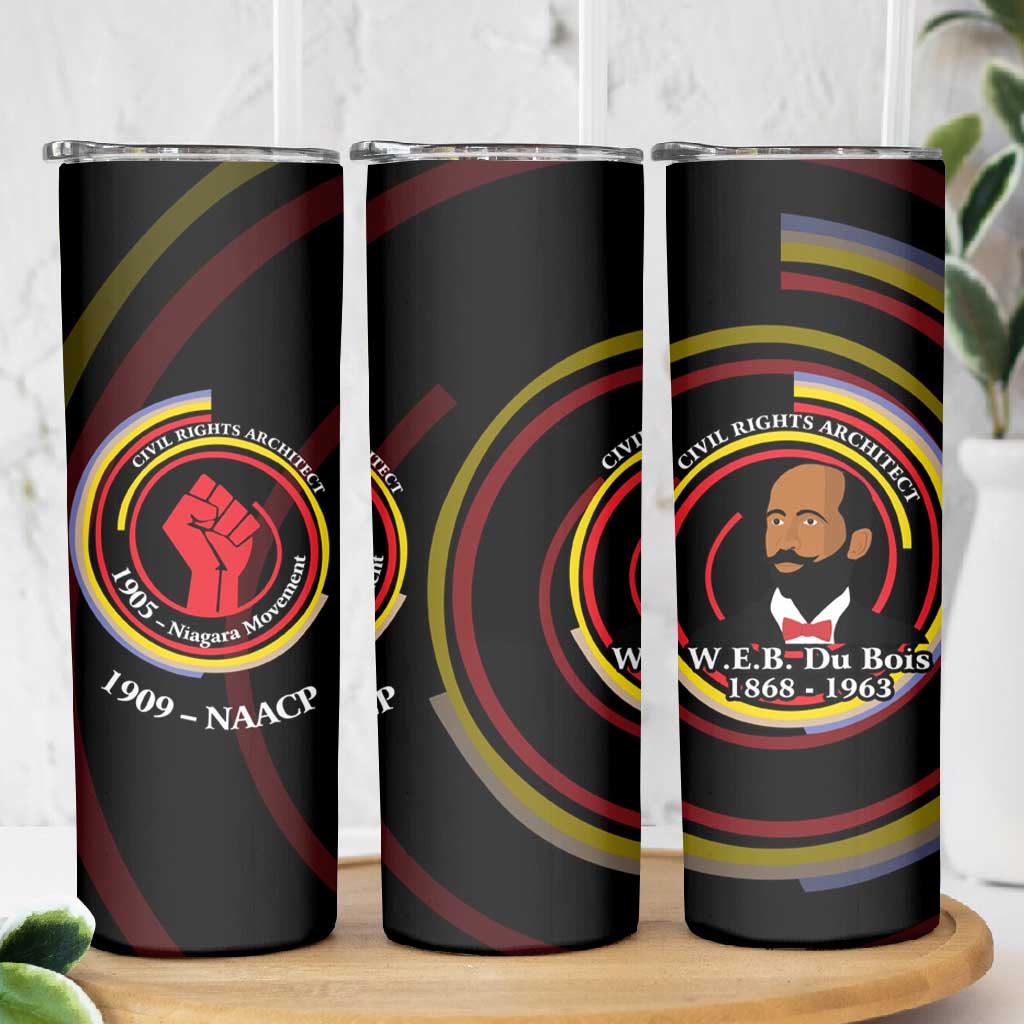 W.E.B. Du Bois Civil Rights Architect Skinny Tumbler Niagara Movement - NAACP Tribute Design - Wonder Print Shop