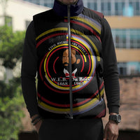 W.E.B. Du Bois Civil Rights Architect Sleeveless Puffer Jacket Niagara Movement - NAACP Tribute Design - Wonder Print Shop