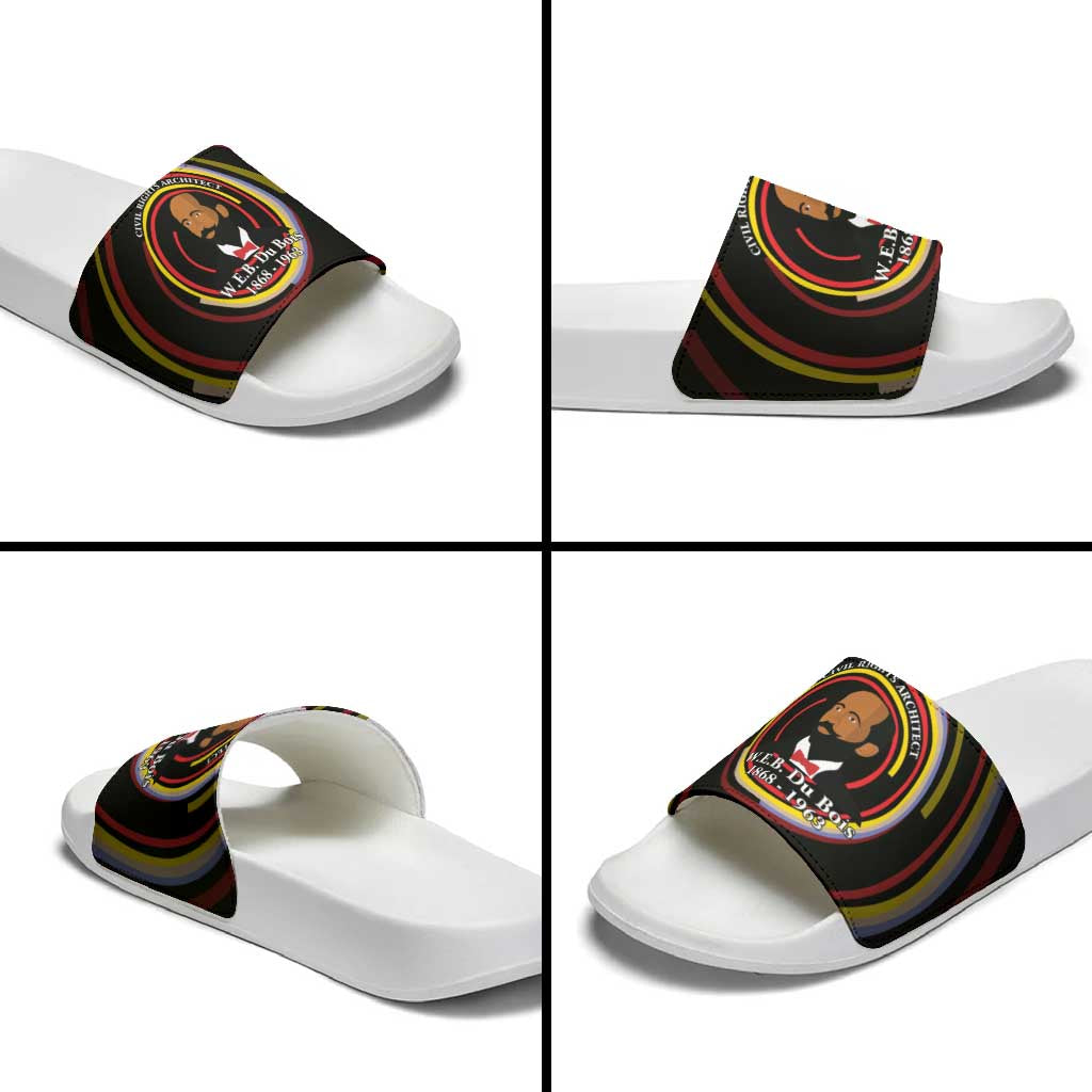 W.E.B. Du Bois Civil Rights Architect Slide Sandals Niagara Movement - NAACP Tribute Design - Wonder Print Shop