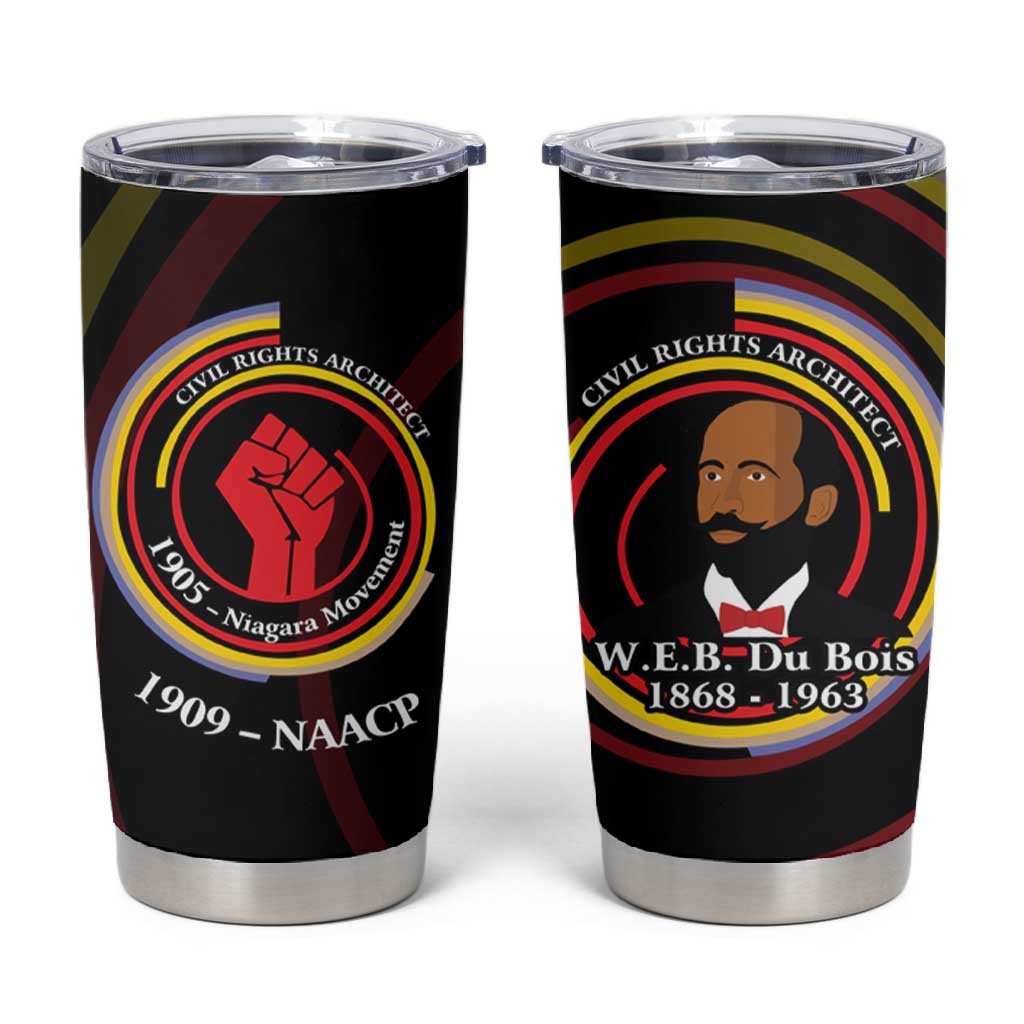 W.E.B. Du Bois Civil Rights Architect Tumbler Cup Niagara Movement - NAACP Tribute Design - Wonder Print Shop