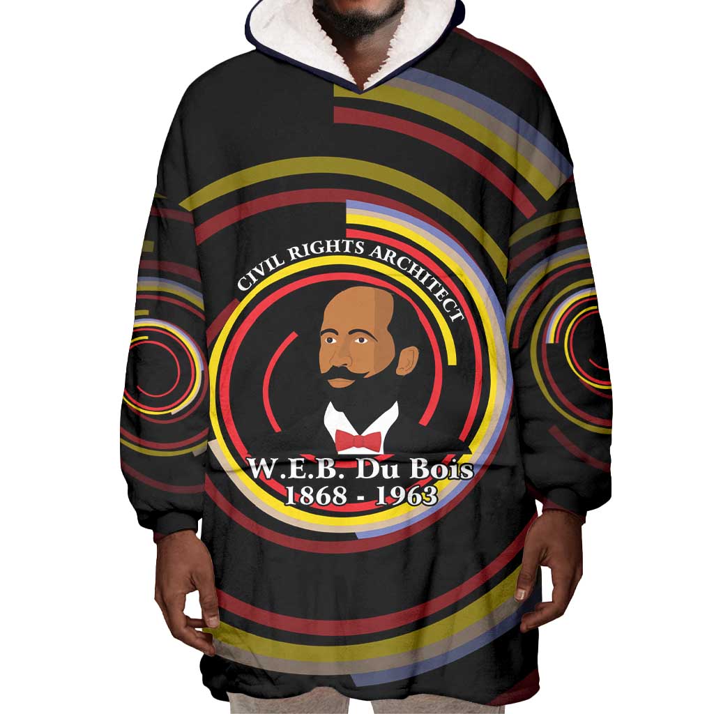 W.E.B. Du Bois Civil Rights Architect Wearable Blanket Hoodie Niagara Movement - NAACP Tribute Design - Wonder Print Shop