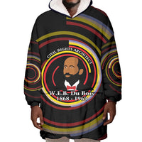 W.E.B. Du Bois Civil Rights Architect Wearable Blanket Hoodie Niagara Movement - NAACP Tribute Design - Wonder Print Shop