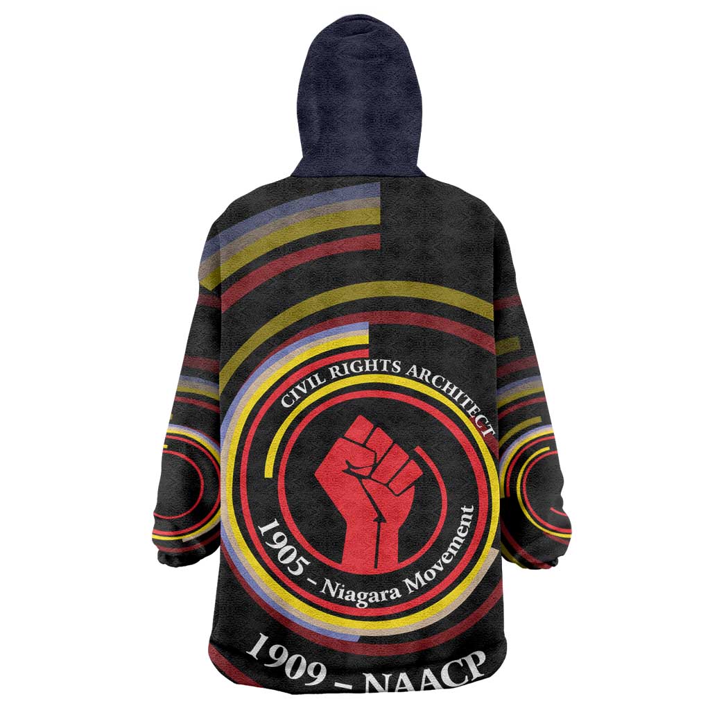 W.E.B. Du Bois Civil Rights Architect Wearable Blanket Hoodie Niagara Movement - NAACP Tribute Design - Wonder Print Shop