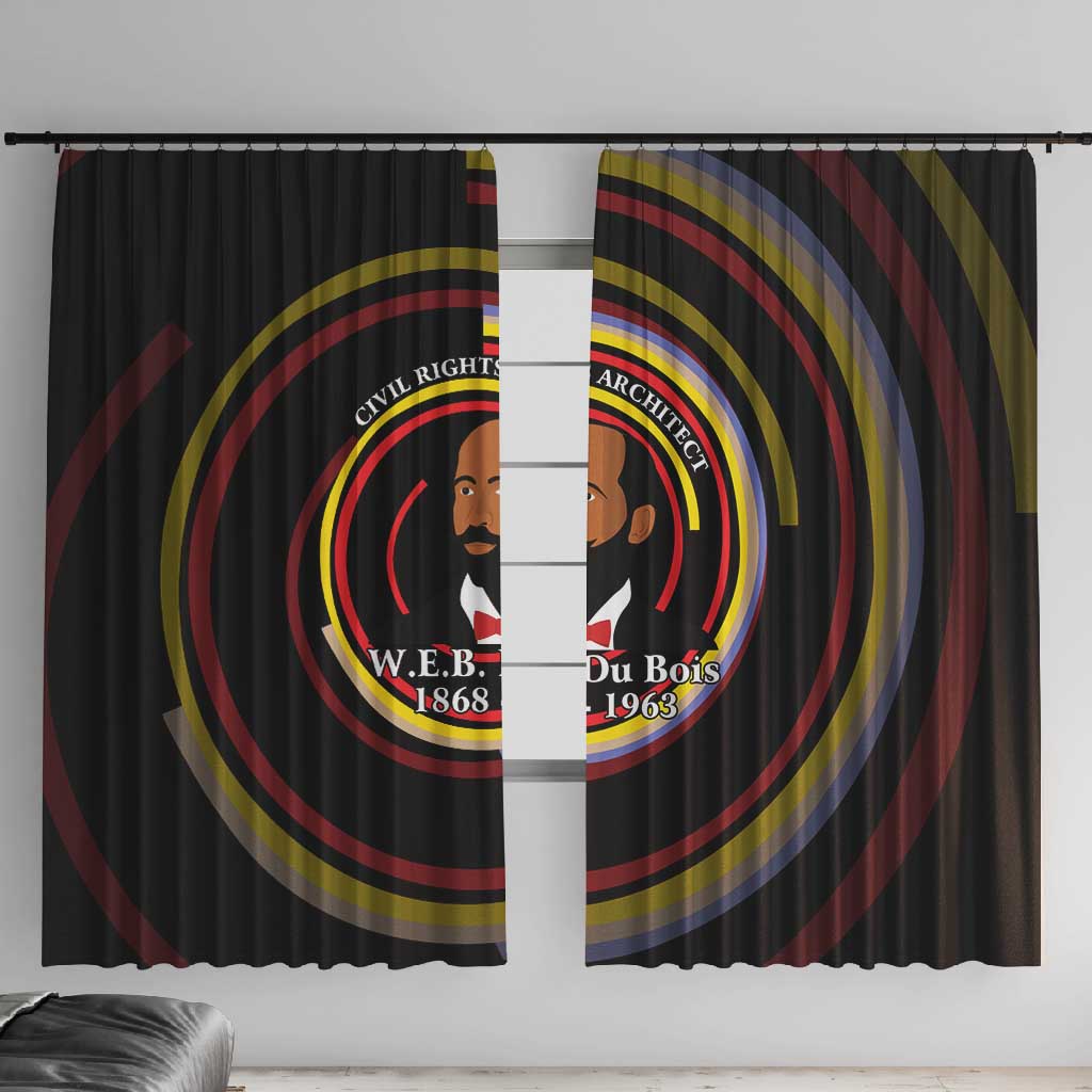 W.E.B. Du Bois Civil Rights Architect Window Curtain Niagara Movement - NAACP Tribute Design - Wonder Print Shop