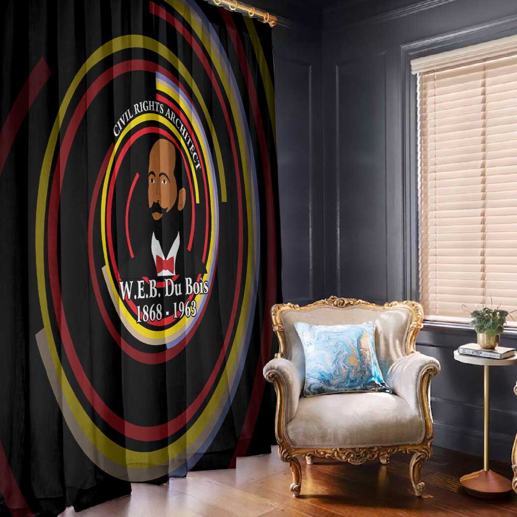 W.E.B. Du Bois Civil Rights Architect Window Curtain Niagara Movement - NAACP Tribute Design - Wonder Print Shop