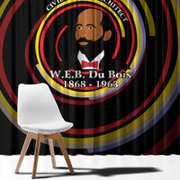 W.E.B. Du Bois Civil Rights Architect Window Curtain Niagara Movement - NAACP Tribute Design - Wonder Print Shop