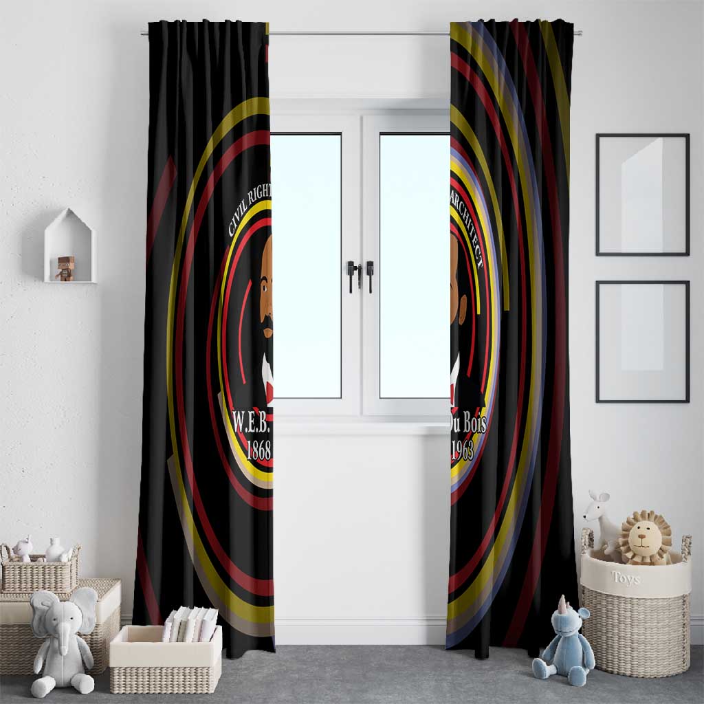 W.E.B. Du Bois Civil Rights Architect Window Curtain Niagara Movement - NAACP Tribute Design - Wonder Print Shop