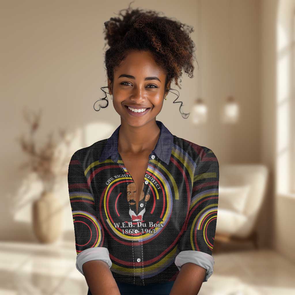 W.E.B. Du Bois Civil Rights Architect Women Casual Shirt Niagara Movement - NAACP Tribute Design - Wonder Print Shop