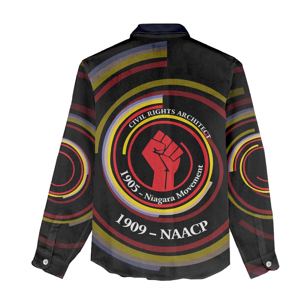 W.E.B. Du Bois Civil Rights Architect Women Casual Shirt Niagara Movement - NAACP Tribute Design - Wonder Print Shop