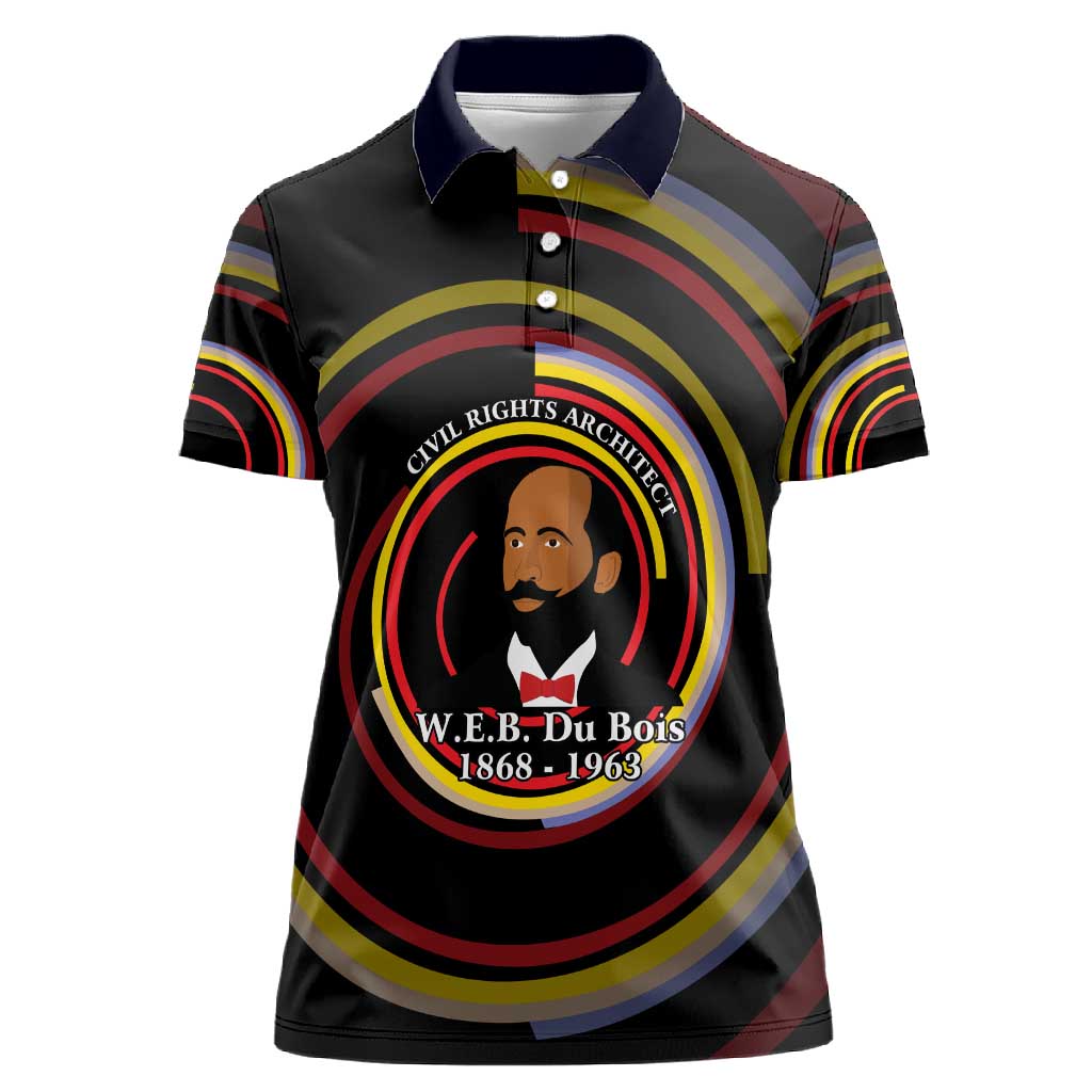 W.E.B. Du Bois Civil Rights Architect Women Polo Shirt Niagara Movement - NAACP Tribute Design TS04