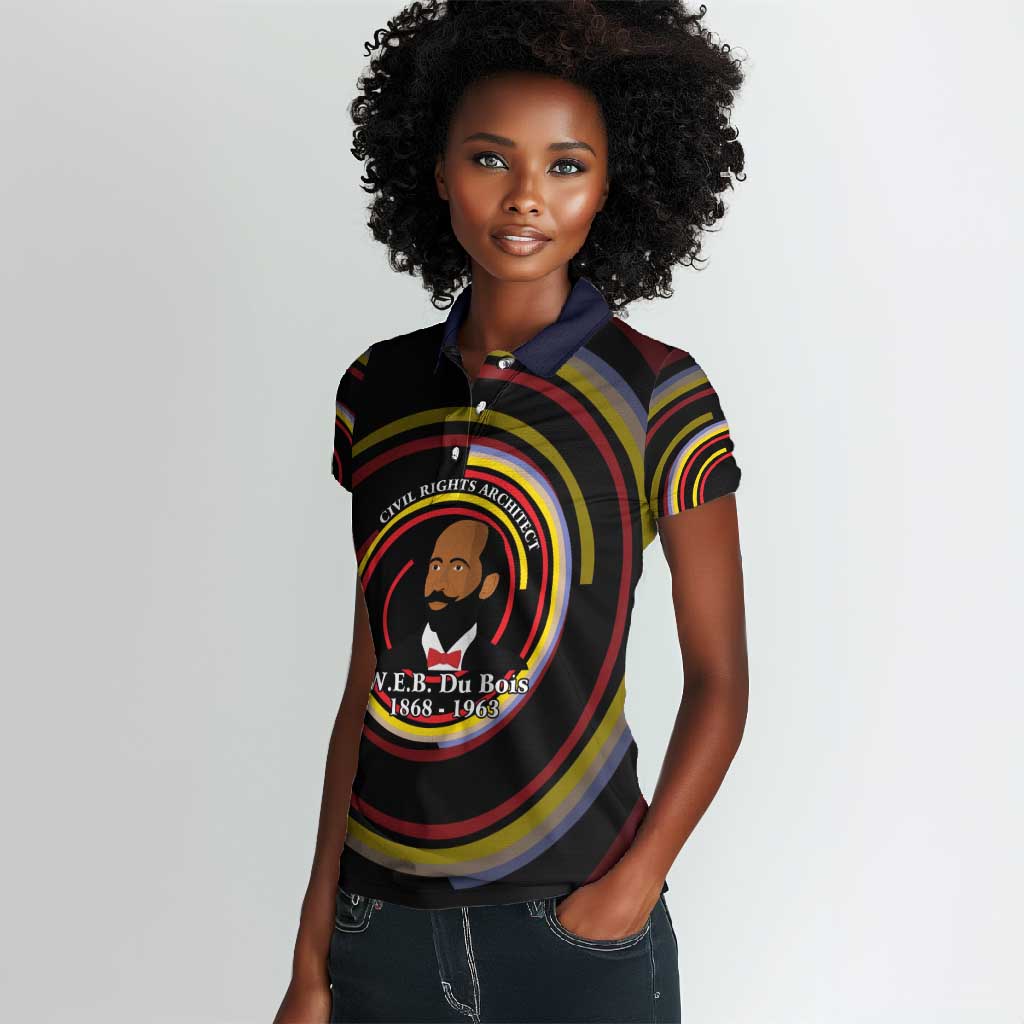 W.E.B. Du Bois Civil Rights Architect Women Polo Shirt Niagara Movement - NAACP Tribute Design TS04