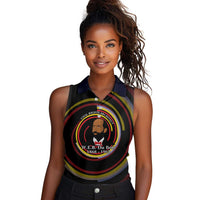 W.E.B. Du Bois Civil Rights Architect Women Sleeveless Polo Shirt Niagara Movement - NAACP Tribute Design - Wonder Print Shop