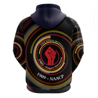 W.E.B. Du Bois Civil Rights Architect Zip Hoodie Niagara Movement - NAACP Tribute Design - Wonder Print Shop