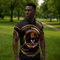 W.E.B. Du Bois Civil Rights Architect Zipper Polo Shirt Niagara Movement - NAACP Tribute Design - Wonder Print Shop