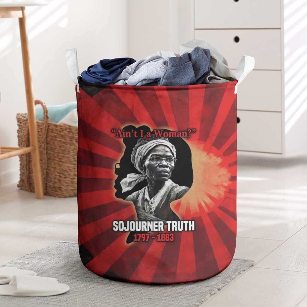Sojourner Truth Laundry Basket Ain’t I a Woman - Akron 1851 Speech Tribute Design - Wonder Print Shop