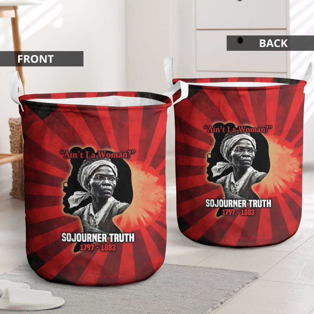 Sojourner Truth Laundry Basket Ain’t I a Woman - Akron 1851 Speech Tribute Design - Wonder Print Shop