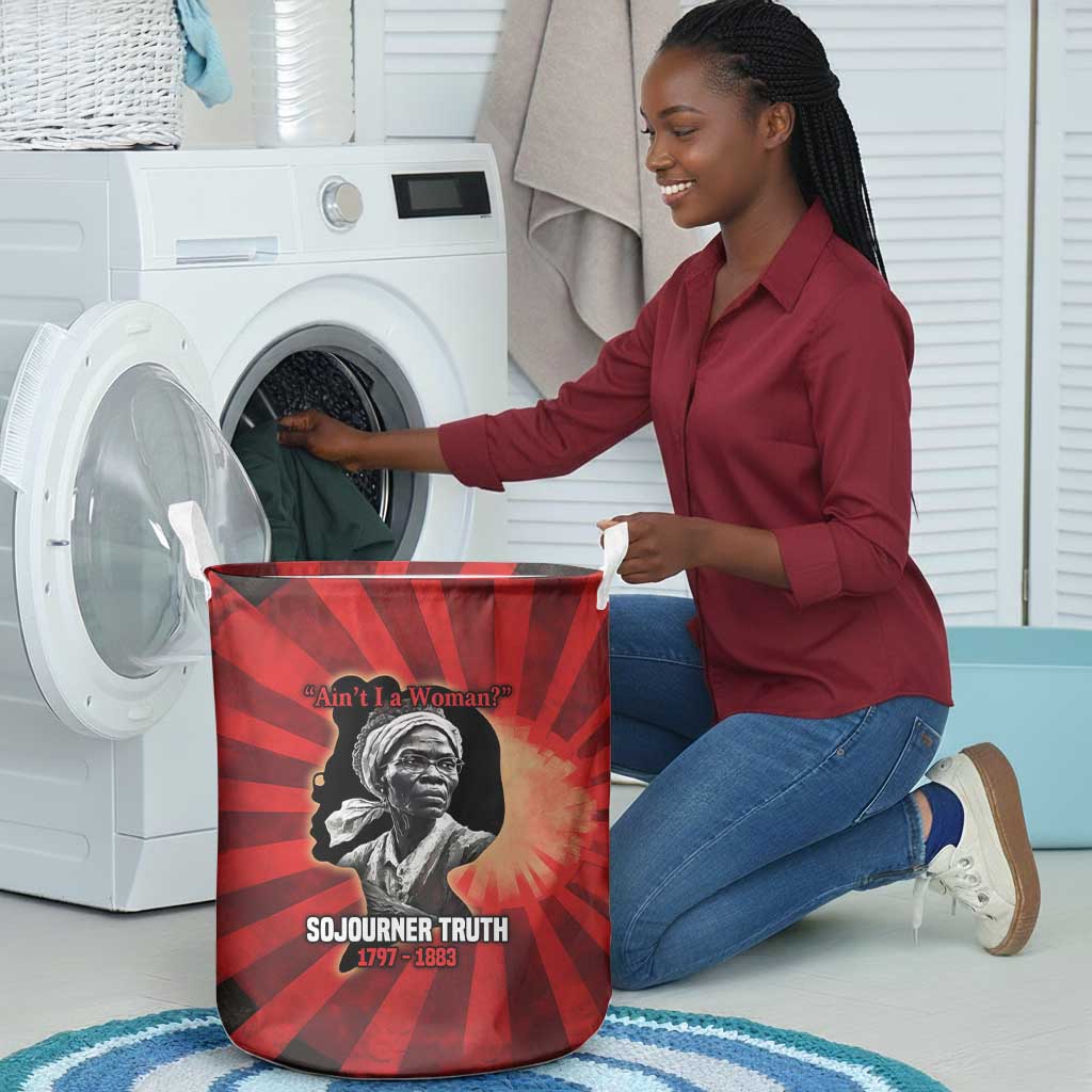 Sojourner Truth Laundry Basket Ain’t I a Woman - Akron 1851 Speech Tribute Design - Wonder Print Shop