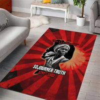 Sojourner Truth Area Rug Ain’t I a Woman - Akron 1851 Speech Tribute Design - Wonder Print Shop