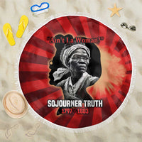 Sojourner Truth Beach Blanket Ain’t I a Woman - Akron 1851 Speech Tribute Design - Wonder Print Shop