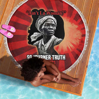Sojourner Truth Beach Blanket Ain’t I a Woman - Akron 1851 Speech Tribute Design - Wonder Print Shop