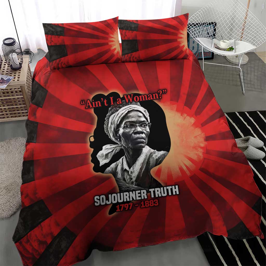 Sojourner Truth Bedding Set Ain’t I a Woman - Akron 1851 Speech Tribute Design - Wonder Print Shop