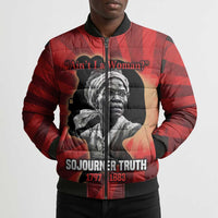 Sojourner Truth Bomber Puffer Jacket Ain’t I a Woman - Akron 1851 Speech Tribute Design - Wonder Print Shop
