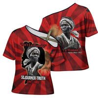 Sojourner Truth Cross Shoulder Shirt Ain’t I a Woman - Akron 1851 Speech Tribute Design - Wonder Print Shop