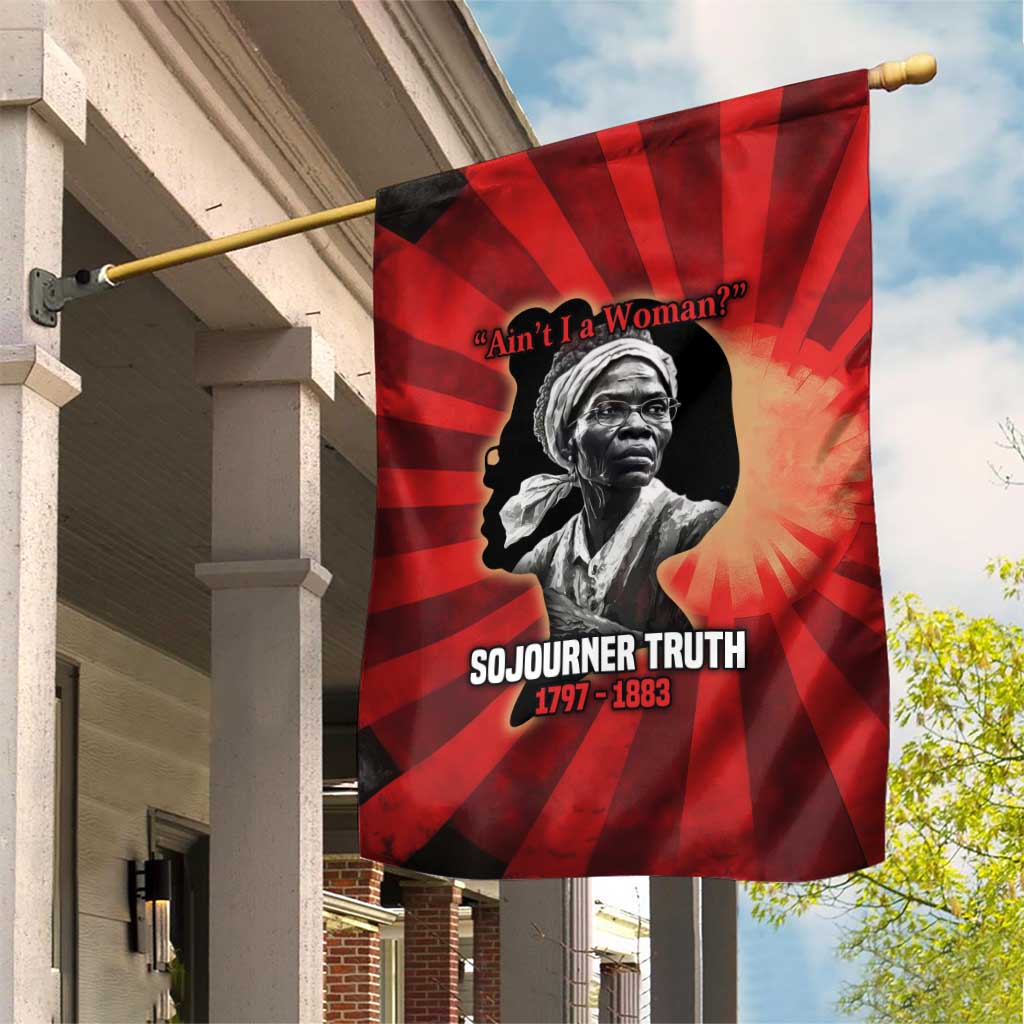 Sojourner Truth Garden Flag Ain’t I a Woman - Akron 1851 Speech Tribute Design - Wonder Print Shop