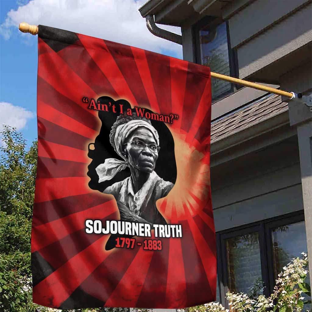 Sojourner Truth Garden Flag Ain’t I a Woman - Akron 1851 Speech Tribute Design - Wonder Print Shop
