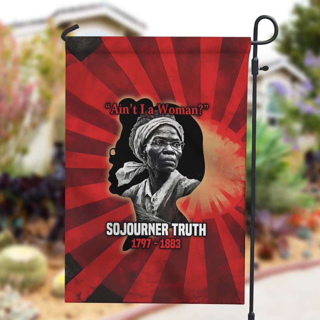 Sojourner Truth Garden Flag Ain’t I a Woman - Akron 1851 Speech Tribute Design - Wonder Print Shop