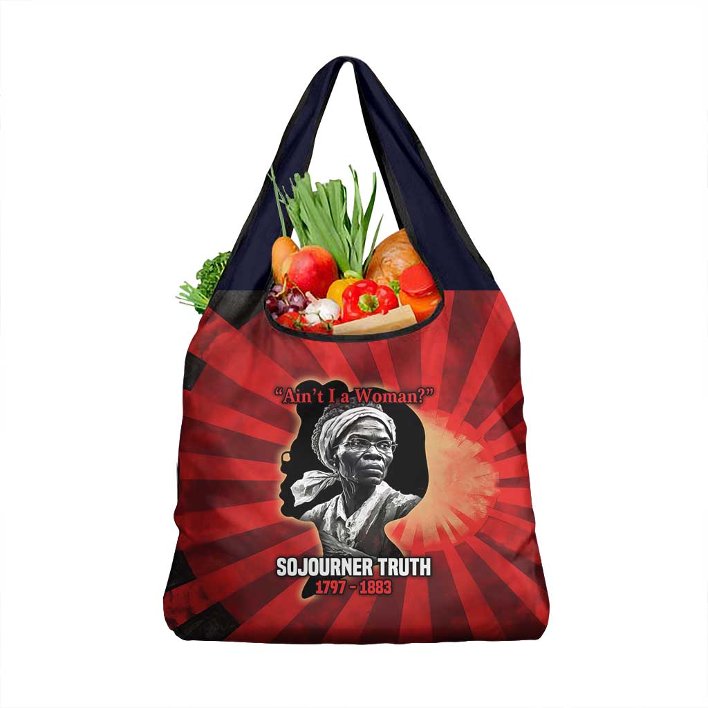 Sojourner Truth Grocery Bag Ain’t I a Woman - Akron 1851 Speech Tribute Design - Wonder Print Shop